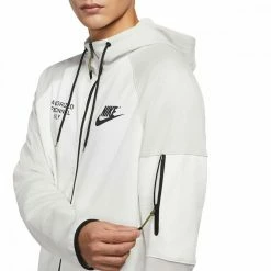 Miglior prezzo 😀 NIKE FELPA FULL ZIP CON CAPPUCCIO TECH FLEECE Bianco 👏 -Offerte Novità Negozio nike dm6548 felpa full zip con cappuccio tech fleece sport style uomo 044502501 072 4