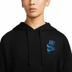 Acquistare ✔️ NIKE FELPA CON CAPPUCCIO ESSENTIAL FUTURA Nero 👏 -Offerte Novità Negozio nike dm6873 felpa con cappuccio essential futura sport style uomo 044503101 010 3