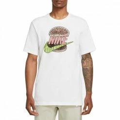 Sconto ๐ NIKE T-SHIRT HAMBURGER Bianco โ