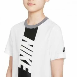 Presa ✨ NIKE T-SHIRT AMPLIFY BAMBINO Bianco 😀 -Offerte Novità Negozio nike do1799 t shirt amplify bambino abbigliamento bambino 044520001 100 3