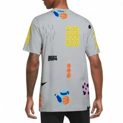 Buono 🤩 NIKE T-SHIRT AIR OPEN Grigio ⭐ -Offerte Novità Negozio nike dq1014 t shirt air open sport style uomo 045006301 012 2