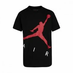 Il più economico 🔥 NIKE JORDAN T-SHIRT JUMPING BIG AIR BAMBINO Nero ⭐