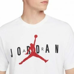 Bilancio ✔️ NIKE JORDAN T-SHIRT LOGO AIR Bianco 👍 -Offerte Novità Negozio nike jordan ck4212 t shirt logo air sport style uomo 044998301 103 3