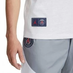 Promo 😀 NIKE JORDAN T-SHIRT PARIS SAINT-GERMAIN WORDMARK Bianco 🔥 -Offerte Novità Negozio nike jordan db6510 t shirt paris saint germain wordmark sport style uomo 044500001 051 4