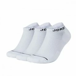 Buono 🌟 NIKE JORDAN CALZE JUMPMAN NO-SHOW 3 PACK Bianco 😉