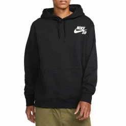 Vendita all'ingrosso 🛒 NIKE SB FELPA CON CAPPUCCIO ICON Nero ❤️