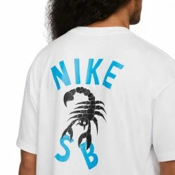 Migliore vendita 🛒 NIKE SB T-SHIRT ESCORPION Bianco 🛒 -Offerte Novità Negozio nike sb dn7297 t shirt escorpion street style uomo 044581201 100 4