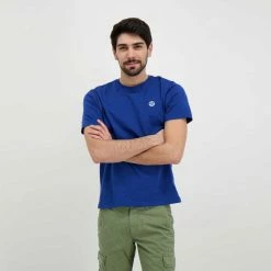 Acquistare 👏 NORTH SAILS T-SHIRT MINI LOGO Blu 🥰 -Offerte Novità Negozio north sails 692791000 t shirt mini logo casual uomo 045022901 0790 4