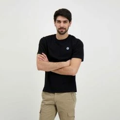 Vendita lampo 🛒 NORTH SAILS T-SHIRT MINI LOGO Nero 😉 -Offerte Novità Negozio north sails 692791000 t shirt mini logo casual uomo 045023101 0999 4