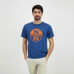 Il più economico ✨ NORTH SAILS T-SHIRT MACRO LOGO Blu 🧨 -Offerte Novità Negozio north sails 92792000 t shirt macro logo casual uomo 045023601 0787 4