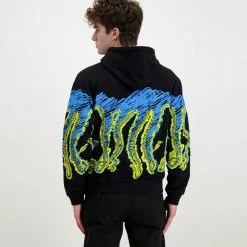 Promo ✨ FELPA CON CAPPUCCIO OCTOPUS DRAFT Nero 😍 -Offerte Novità Negozio octopus 22sosh11 felpa con cappuccio octopus draft street style uomo 044742401 black 4