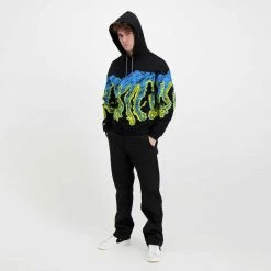 Promo ✨ FELPA CON CAPPUCCIO OCTOPUS DRAFT Nero 😍 -Offerte Novità Negozio octopus 22sosh11 felpa con cappuccio octopus draft street style uomo 044742401 black 6