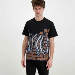 Offerte ⌛ T-SHIRT OCTOPUS BRICKS Nero 🔥 -Offerte Novità Negozio octopus 22sots21 t shirt octopus bricks street style uomo 044744501 black 3