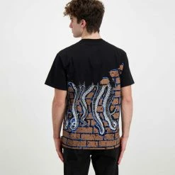 Offerte ⌛ T-SHIRT OCTOPUS BRICKS Nero 🔥 -Offerte Novità Negozio octopus 22sots21 t shirt octopus bricks street style uomo 044744501 black 4