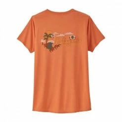 Vendita all'ingrosso ⭐ PATAGONIA T-SHIRT CAPILENE® COOL DAILY GRAPHIC DONNA Arancio 🎉