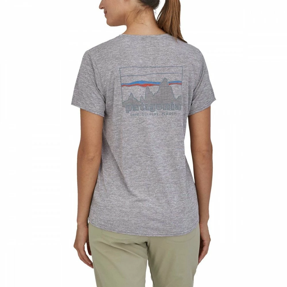 Presa 👏 PATAGONIA T-SHIRT CAPILENE® COOL DAILY GRAPHIC DONNA Grigio 🔥 - immagine 4