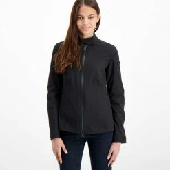 Bilancio 🔥 PEUTEREY BIKER FLYERS IN SOFTSHELL DONNA Nero 🔥 -Offerte Novità Negozio peuterey ped3555 biker flyers in softshell donna giacconi donna 042681901 ner 3