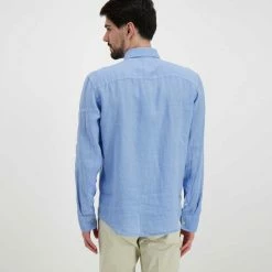 Migliore vendita 😉 PEUTEREY CAMICIA COLLO FRANCESE IN LINO VINTEX Azzurro 🥰 -Offerte Novità Negozio peuterey peu4286 camicia collo francese in lino vintex casual uomo 045019501 270 4