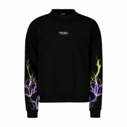 Buono ๐ฏ PHOBIA FELPA GIROCOLLO LIGHTNING Nero ๐
