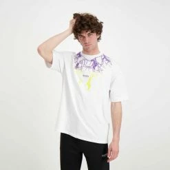 Sconto 🔥 PHOBIA T-SHIRT LIGHTNING Bianco 👏 -Offerte Novità Negozio phobia ph 1wpuyel t shirt fulmini street style uomo 044745601 puyel 4