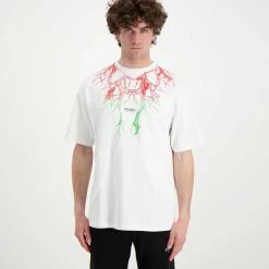 Sconto 😍 PHOBIA T-SHIRT LIGHTNING Bianco 👍 -Offerte Novità Negozio phobia ph 1wwredgr t shirt fulmini street style uomo 044745701 redgr 2