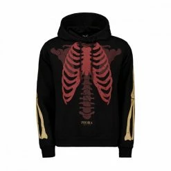 Vendita calda ๐ PHOBIA FELPA CON CAPPUCCIO SCHELETRO Nero ๐