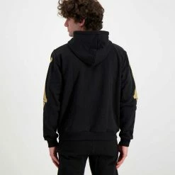 Vendita calda 🌟 PHOBIA FELPA CON CAPPUCCIO SCHELETRO Nero 🎁 -Offerte Novità Negozio phobia ph 2bskered felpa con cappuccio scheletro street style uomo 044746001 red 4