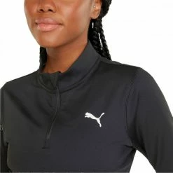 Il più economico ✔️ PUMA FELPA 1/2 ZIP STRONG DONNA Nero 🤩 -Offerte Novità Negozio puma 521839 felpa 1 2 zip strong donna abbigliamento training e palestra donna 045353901 01 5