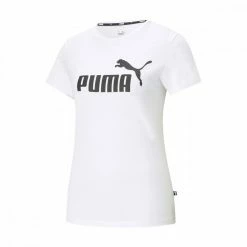 A buon mercato ✨ PUMA T-SHIRT LOGO ESSENTIALS DONNA Bianco ⌛
