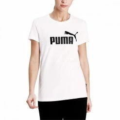 A buon mercato ✨ PUMA T-SHIRT LOGO ESSENTIALS DONNA Bianco ⌛ -Offerte Novità Negozio puma 586774 t shirt essential logo donna sport style donna 042170401 02 3