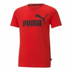 A buon mercato ✔️ PUMA T-SHIRT ESSENTIAL BAMBINO Rosso 😉