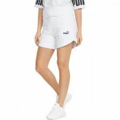 I primi 10 😉 PUMA SHORT ESSENTIAL VITA ALTA DONNA Bianco 🎉 -Offerte Novità Negozio puma 848339 shorts essential donna sport style donna 044786401 02 3