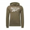 Promo ✔️ REEBOK FELPA CON CAPPUCCIO IDENTITY Verde 💯 -Offerte Novità Negozio reebok hf0770 felpa con cappuccio identity abbigliamento training e palestra uomo 044385701 army 1