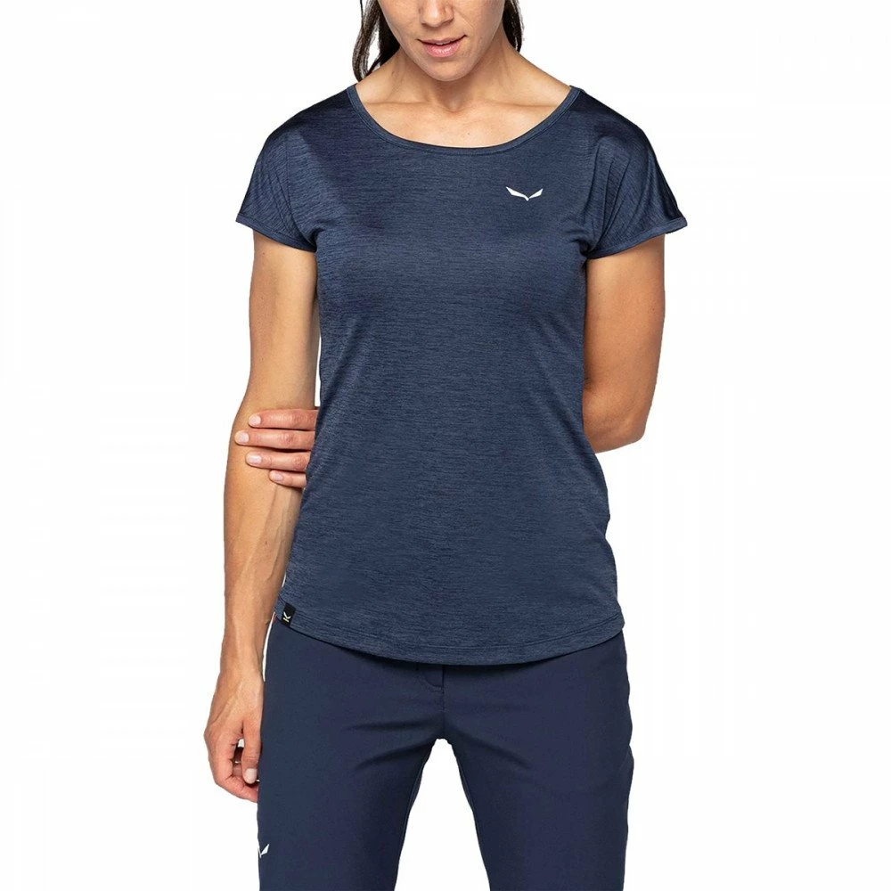 Migliore vendita 🛒 SALEWA T-SHIRT PUEZ MELANGE DONNA Blu 😉 - immagine 3