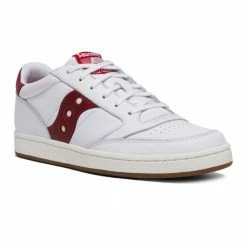 Buono 😍 SAUCONY ORIGINALS JAZZ COURT Bianco, Bordeaux ⭐ -Offerte Novità Negozio saucony originals s70555 jazz court tutte sneaker uomo 046034001 6 3