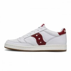 Buono 😍 SAUCONY ORIGINALS JAZZ COURT Bianco, Bordeaux ⭐ -Offerte Novità Negozio saucony originals s70555 jazz court tutte sneaker uomo 046034001 6 5