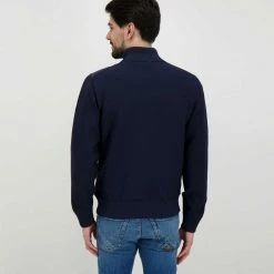 Nuovo di zecca ✔️ SAVE THE DUCK BOMBER BI-MATERIALE Blu 🔥 -Offerte Novità Negozio save the duck d30008mremi bomber bi materiale giacconi uomo 044997001 90000 4