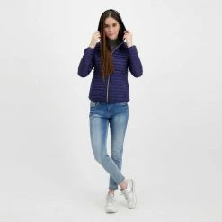 Il più economico 💯 SAVE THE DUCK PIUMINO ALEXIS DONNA Blu ✔️ -Offerte Novità Negozio save the duck d33620wiris piumino cappuccio alexis donna giacconi donna 044997301 90000 6