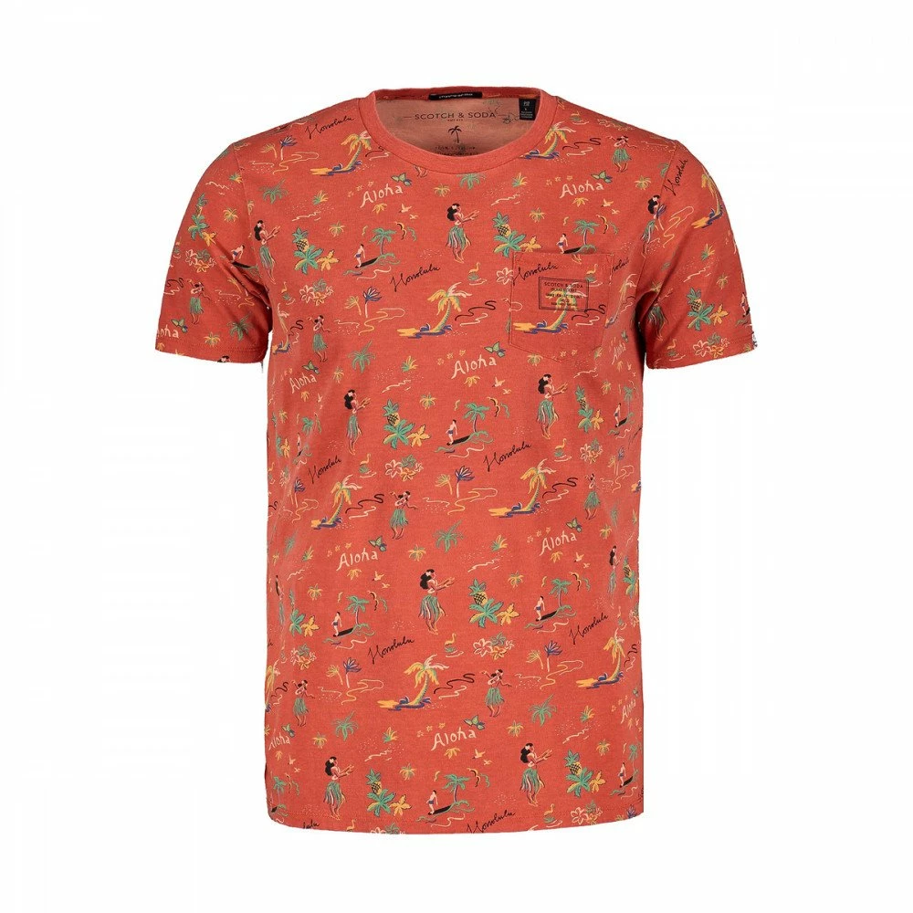 Miglior prezzo 👏 SCOTCH & SODA T-SHIRT STAMPA ALL OVER MAUI Rosso ❤️ 3 Miglior prezzo 👏 SCOTCH & SODA T-SHIRT STAMPA ALL OVER MAUI Rosso ❤️