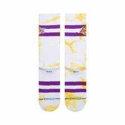 Offerte 😍 STANCE CALZE LAKERS DYED Bianco ✨ -Offerte Novità Negozio stance a556c21lak calze lakers dyed abbigliamento basket uomo 043737201 gld 2