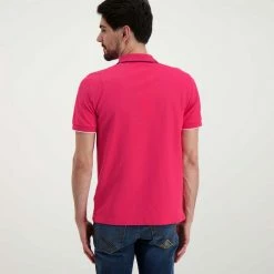 Sconto 😉 SUN 68 POLO CON PIPING Fucsia 😉 -Offerte Novità Negozio sun 68 a32110 polo con piping casual uomo 044816001 20 3
