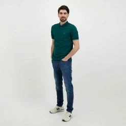 Presa 🤩 SUN 68 POLO CON PIPING Verde 🎉 -Offerte Novità Negozio sun 68 a32110 polo con piping casual uomo 044816101 50 5