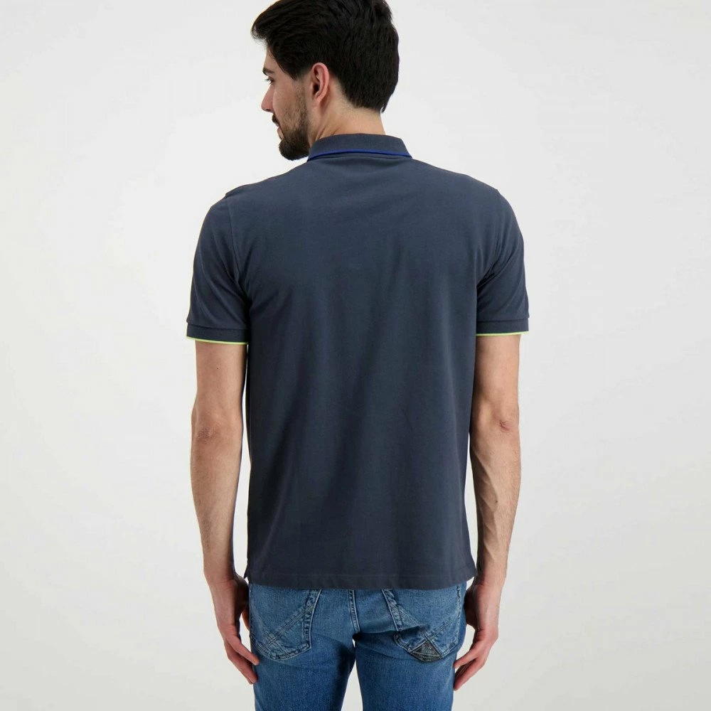 Presa π SUN 68 POLO CON PIPING Nero π 5 Presa π SUN 68 POLO CON PIPING Nero π - immagine 3