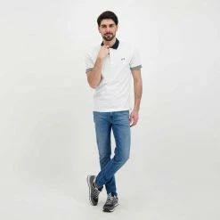 Miglior offerta 😀 SUN 68 POLO TRICOLOR Bianco 😍 -Offerte Novità Negozio sun 68 a32113 polo tricolor casual uomo 044816501 01 6