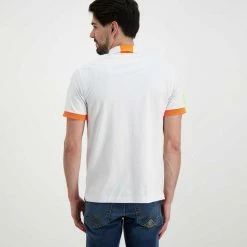 Miglior offerta 😀 SUN 68 POLO MACRO LOGO FLUO Bianco 🌟 -Offerte Novità Negozio sun 68 a32120 polo macro logo fluo casual uomo 044816901 01 4