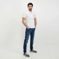 Miglior offerta 😀 SUN 68 POLO MACRO LOGO FLUO Bianco 🌟 -Offerte Novità Negozio sun 68 a32120 polo macro logo fluo casual uomo 044816901 01 6