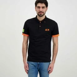Promo 🧨 SUN 68 POLO MACRO LOGO FLUO Nero ✔️ 10 Promo 🧨 SUN 68 POLO MACRO LOGO FLUO Nero ✔️ -Offerte Novità Negozio sun 68 a32120 polo macro logo fluo casual uomo 044817101 11 3