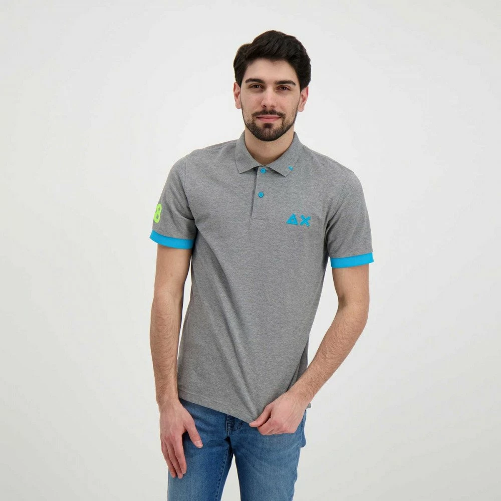 Presa ๐ SUN 68 POLO MACRO LOGO FLUO Grigio ๐ฅ 7 Presa ๐ SUN 68 POLO MACRO LOGO FLUO Grigio ๐ฅ - immagine 5