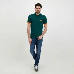 Bilancio ✔️ SUN 68 POLO MACRO LOGO FLUO Verde ⌛ -Offerte Novità Negozio sun 68 a32120 polo macro logo fluo casual uomo 044817301 50 6