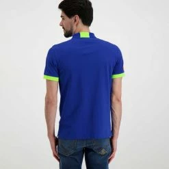 Il più economico 😍 SUN 68 POLO MACRO LOGO FLUO Royal 🌟 -Offerte Novità Negozio sun 68 a32120 polo macro logo fluo casual uomo 044817401 58 4